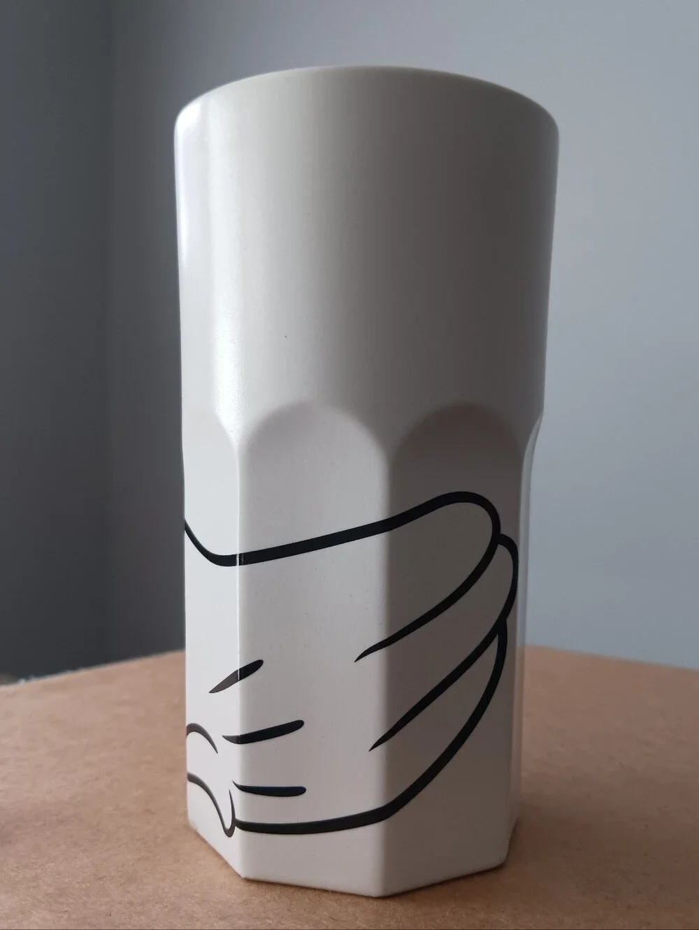 Ultra RARE Disney Japan Resort Mickey Mouse Tea Tumbler Ceramic Cup 5in Tall